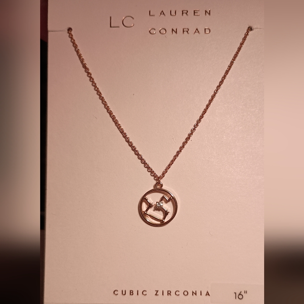 Lauren Conrad Aquaris Constellation Gold Necklace NWT